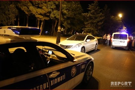 Bakıda avtobus piyadanı vurub