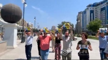 Azad Həsənovun müdafiəsinə aksiya keçirildi – saxlanılanlar var