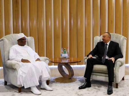 İlham Əliyev Mali prezidenti ilə görüşüb - FOTO