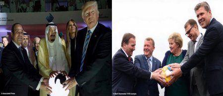 Avropalı baş nazirlər Trampı ələ saldılar - FOTO